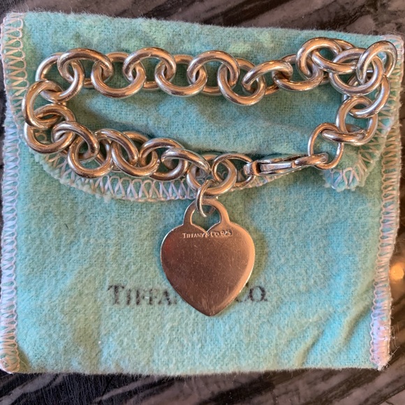 Tiffany & Co. Jewelry - Tiffany & Co. Silver Heart Charm Bracelet